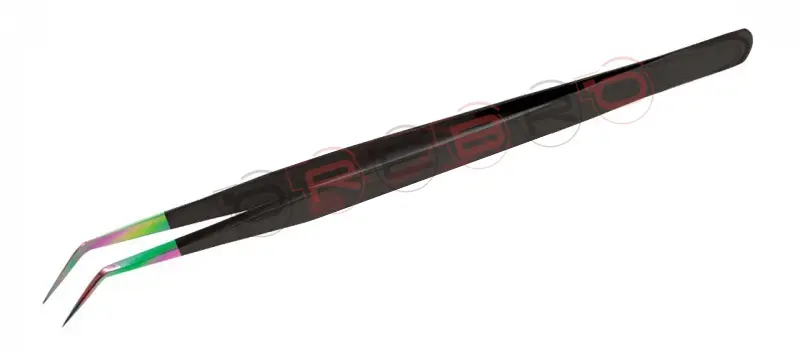 Slim Straight 10mm 45° Volume Tweezer, model ET-03-01-02