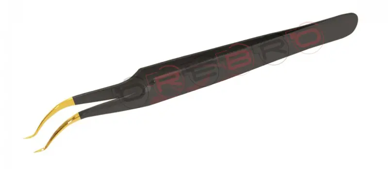 Curved V-Shape 90­° Volume Tweezer, model ET-04-04-04