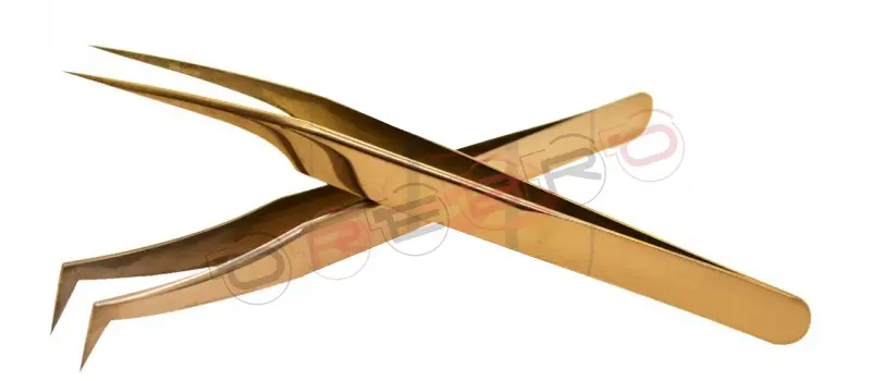Pro Straight Angle Isolation Tweezer (12cm) L-type Volume 75° Tweezer (11.5cm), model ET-04-05-02