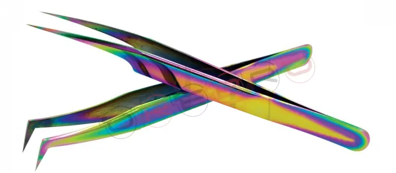 Pro Straight Angle Isolation Tweezer (12cm) L-type Volume 75° Tweezer (11.5cm), model ET-04-05-03