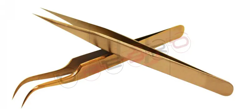 Straight Isolation Tweezers (12cm) (Narrow Tip)Curved Classic Volume Tweezer (12cm), model ET-04-05-05