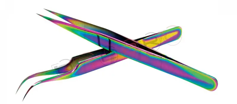 Straight Isolation Tweezers (12cm) (Narrow Tip)Curved Classic Volume Tweezer (12cm), model ET-04-05-09