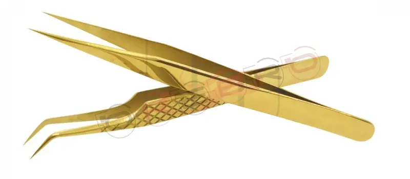 Straight Isolation Tweezer (12cm) Pro Straight 10mm 45° Volume Tweezer (12cm) Diamond Elite, model ET-04-05-21