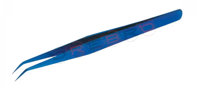 Wide Straight Volume 12mm 45° Tweezer, model ET-05-01-04