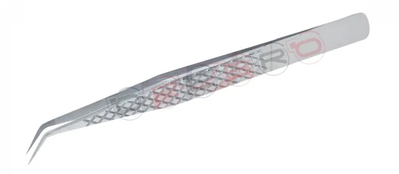 Wide Straight Volume 12mm 45° Tweezer, model ET-05-01-06