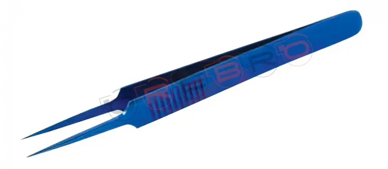 Needle Nose Straight Isolation Tweezer, model ET-06-02-03