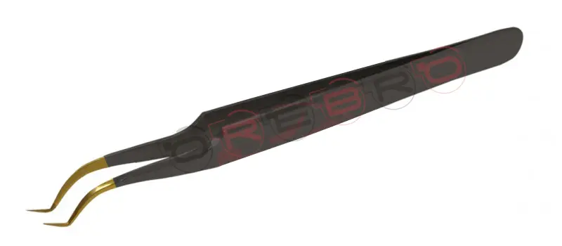 Curved V-Shape 45­° Volume Tweezer, model ET-06-05-06