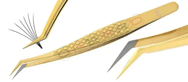 Volume & Individual False Lashes Tweezer - Fiber Tip, model ET-06-09-02
