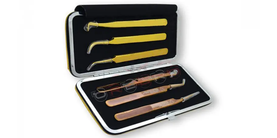 TWEEZERS PACKING CARRYING CASE- Magnetic Case Holding for (6) Tweezers(15.5cm*9cm), model ET-07-03-02