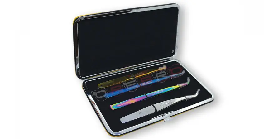 TWEEZERS PACKING CARRYING CASE- Elastic Case Holding for (4) Tweezers (17cm*10cm), model ET-07-03-07