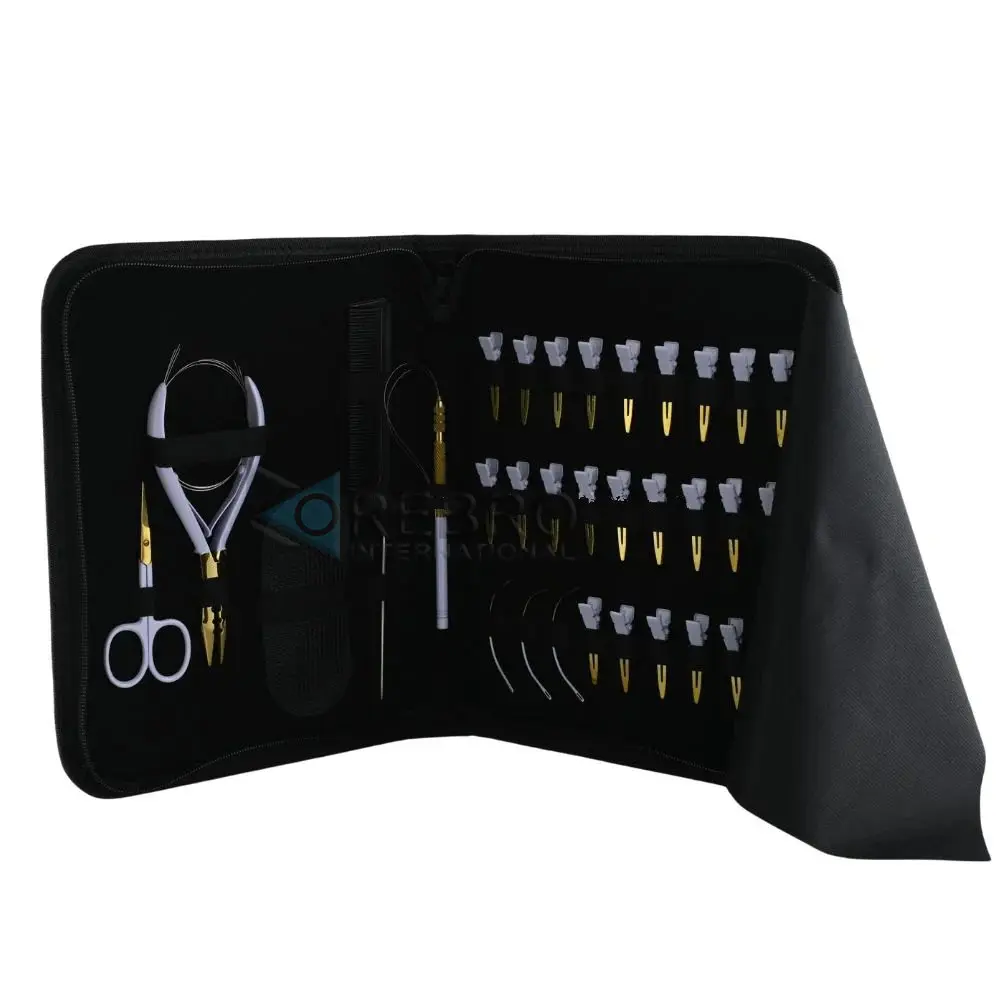 Hair Extension Tools Kit- Gold-White, model OI-20-7359