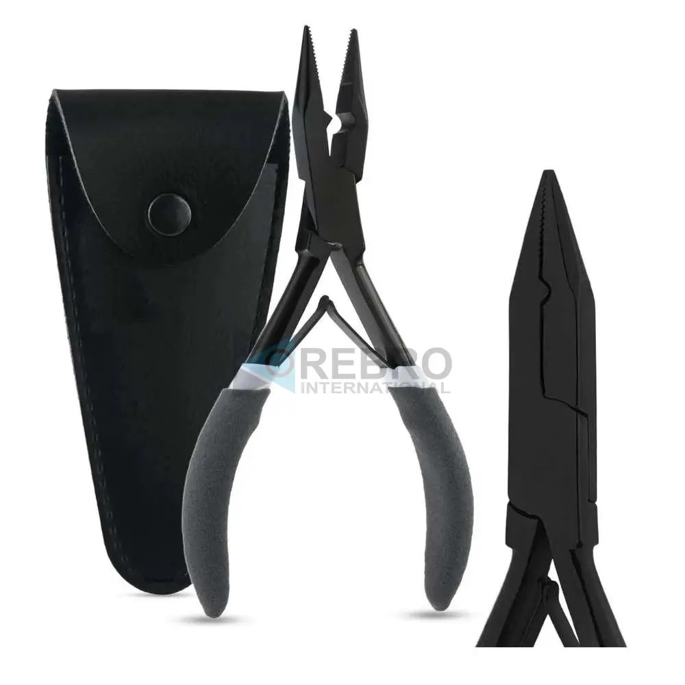 Microlink's Hair Extension Crimping Plier- Black, model OI-20-7473