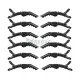 Black Alligator Hair Sectioning Clips OI-20-7490, view 4