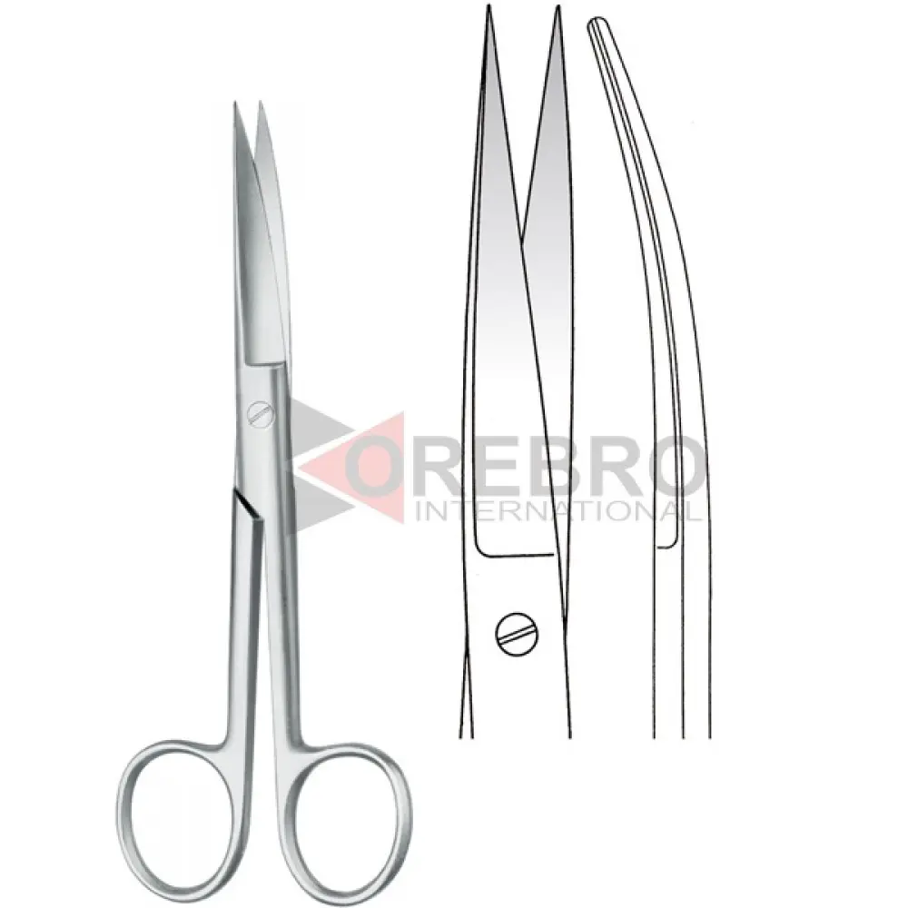 Dressing Scissors, Pointed / Pointed, Curved, model ORB-BPT-2110