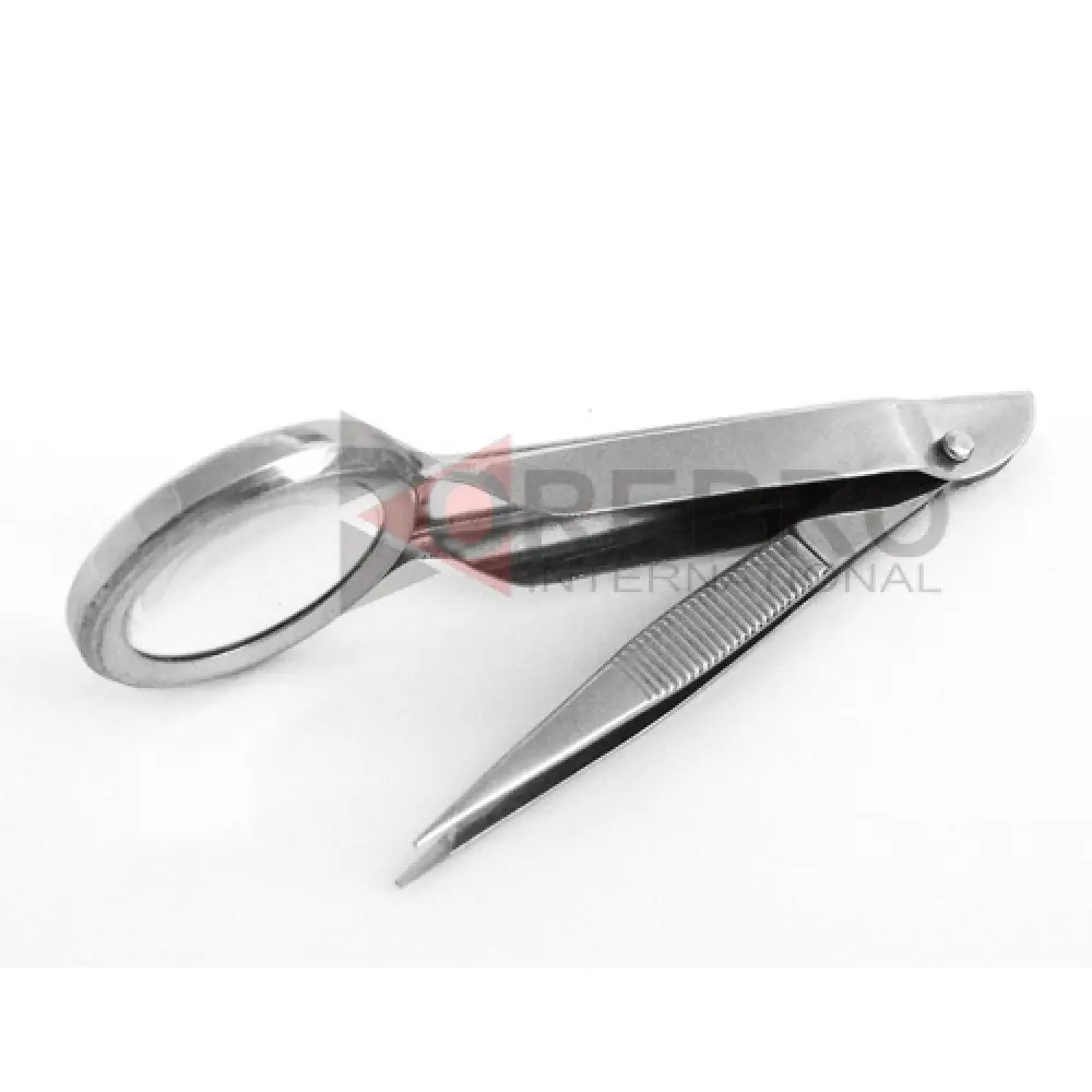Small Tweezer With Magnifying Glass, model ORB-BPT-2215