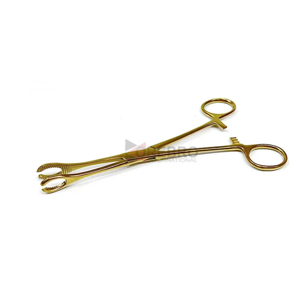 Forester(Sponge) Forceps, Slotted- Gold Oxide Coated, model ORB-BPT-4003