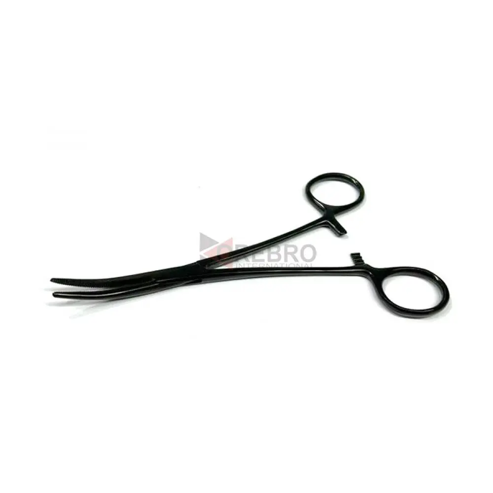 Hemostatic Forceps, Curved- Black Oxide Coated, model ORB-BPT-4013