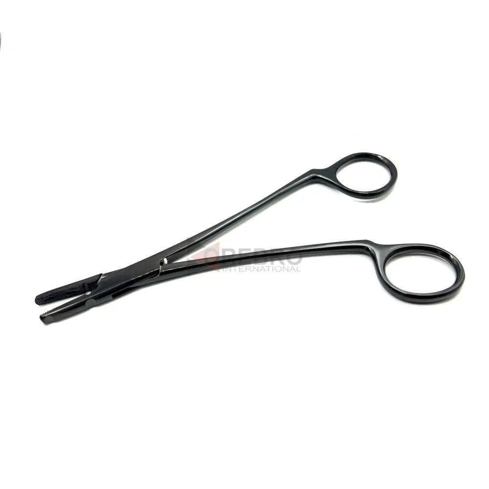 Ring Opening/Closing Forceps-Multi Use Tool, 2 Grooves - Black Oxide Coated, model ORB-BPT-4043