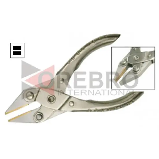 Parallel Action Brass Tip Flat Nose Pliers, model ORB-JT-1606