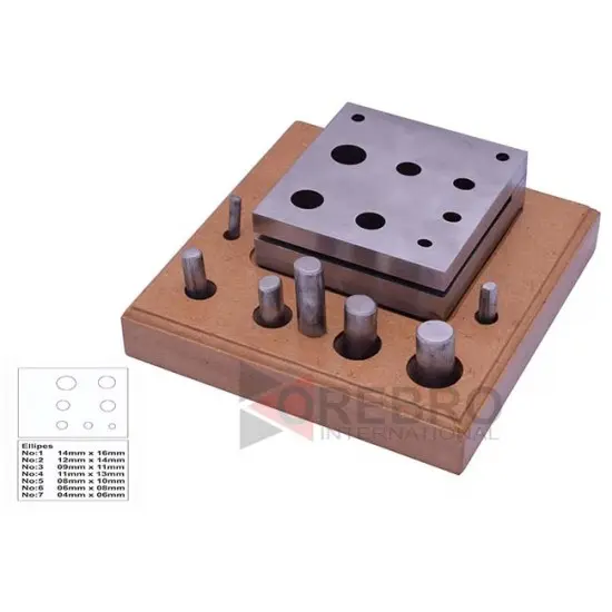 7 Oval Shaped Steel Disc Cutter 4 Mm- 16 Mm Jewellery Making Designs Patterns, model ORB-JT-2930