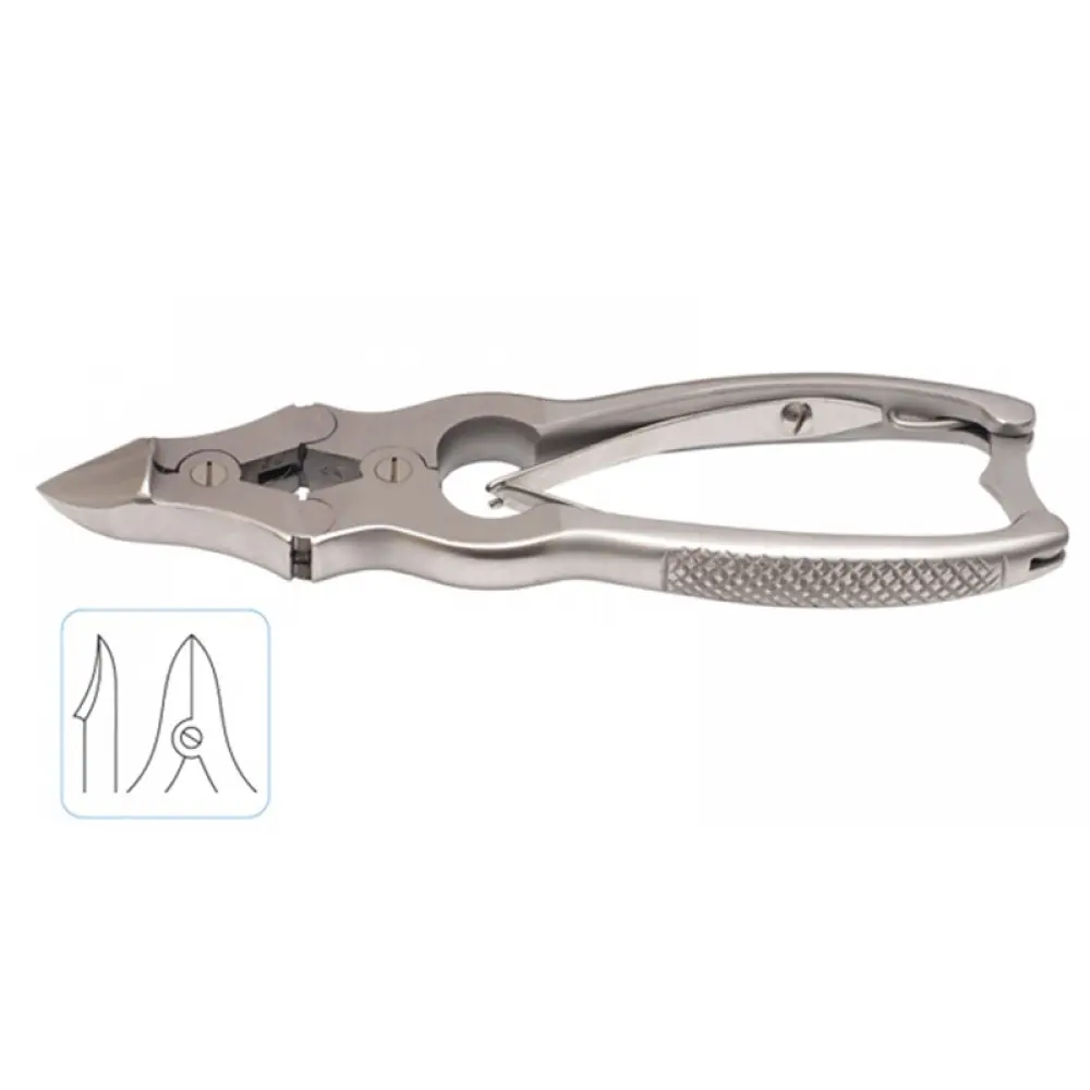 Double Action Nail Clipper Curved Double Spring 12cm, model ORB-PI-1049