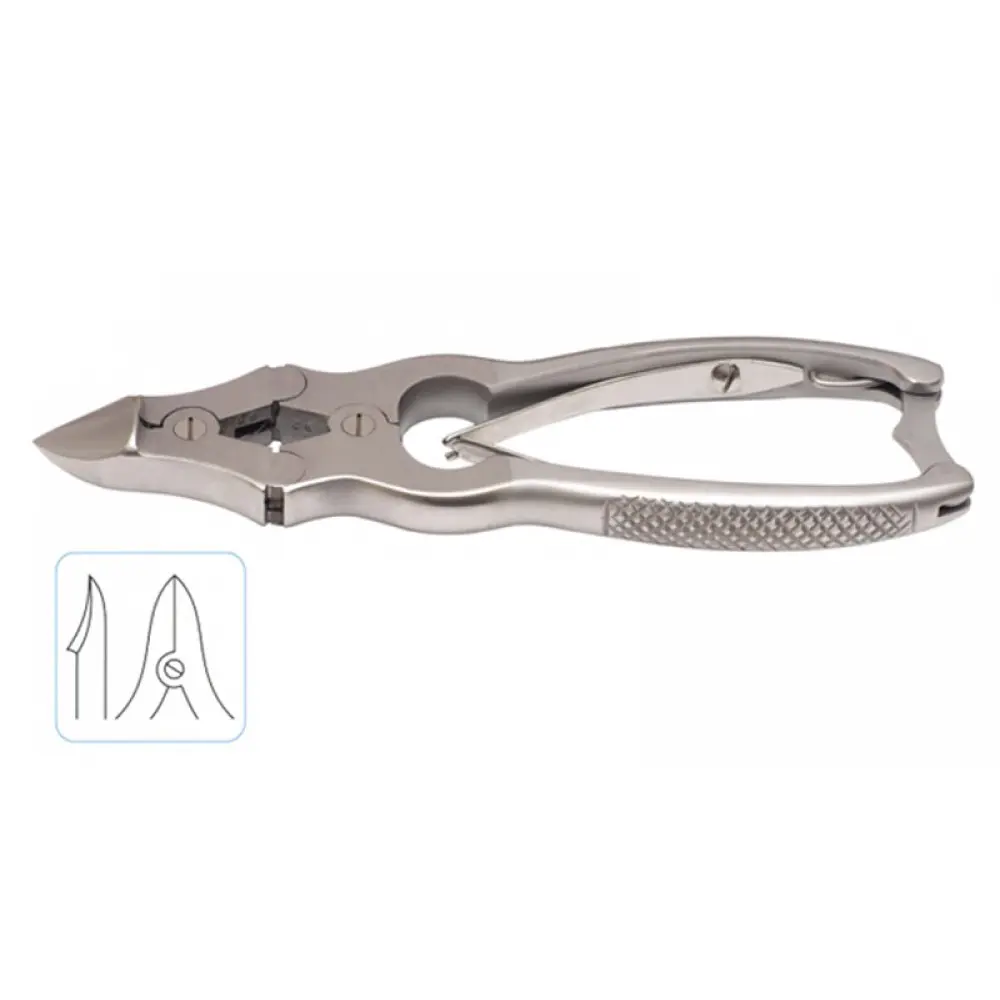 Double Action Nail Clipper Curved Barrel Spring 15cm, model ORB-PI-1050