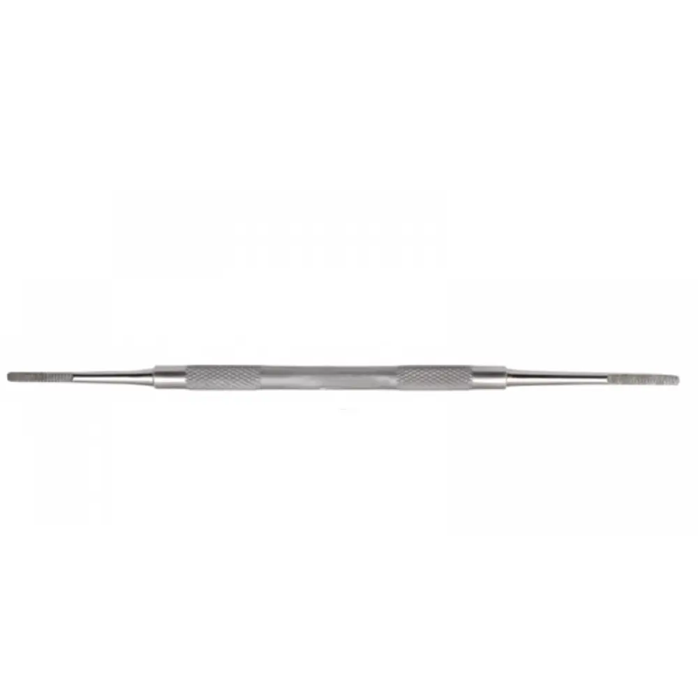 Black Nail File Double Ended Square 15cm, model ORB-PI-1188
